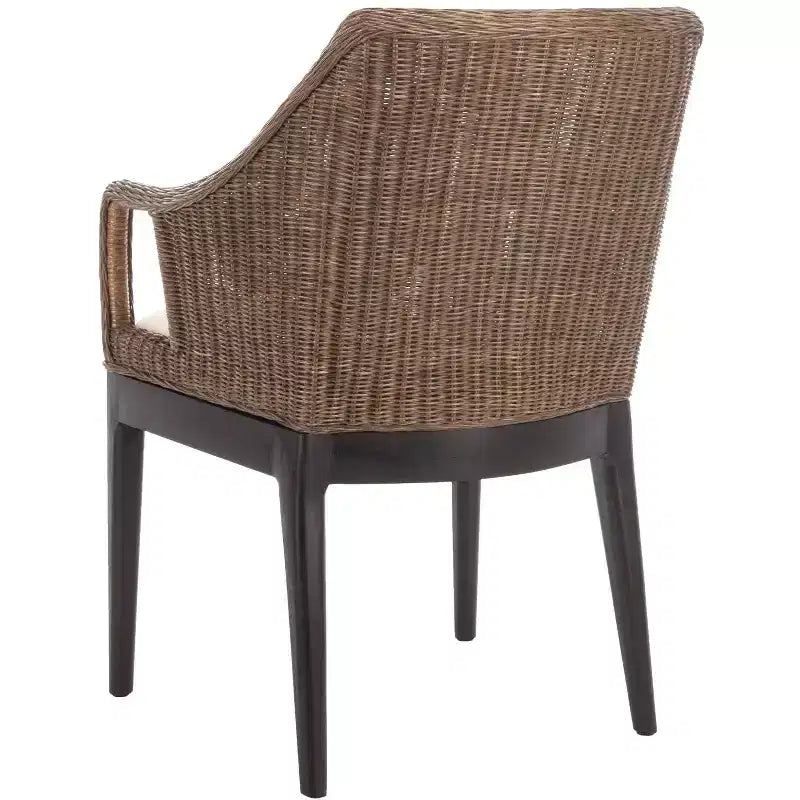 Enrico Arm Chair - SEA4016A - Brown/White - Safavieh