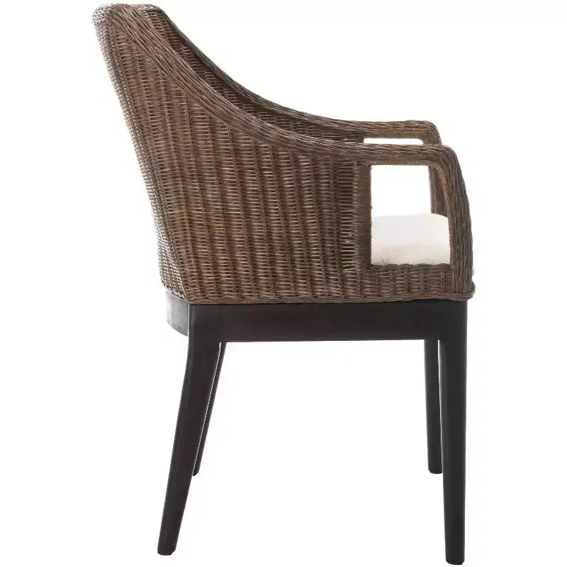 Enrico Arm Chair - SEA4016A - Brown/White - Safavieh