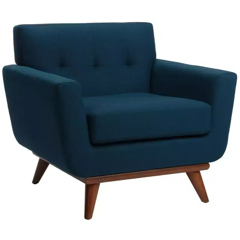 Fauteuil capitonné en lin Opal – SFV4727 – Safavieh Couture