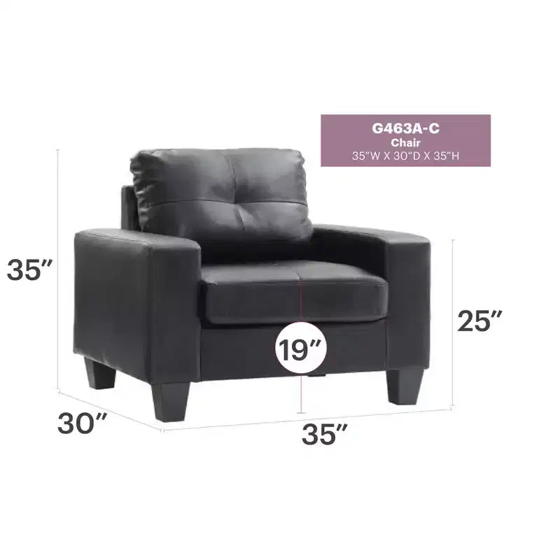 Passion Furniture Newbury Removable Cushions Accent Chair