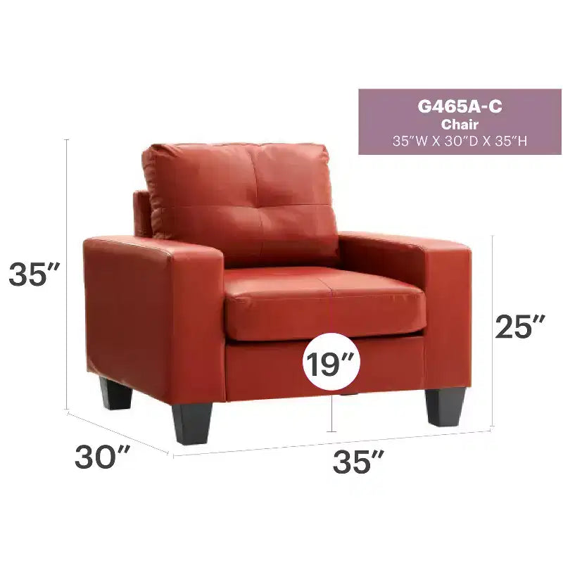 Passion Furniture Newbury Removable Cushions Accent Chair