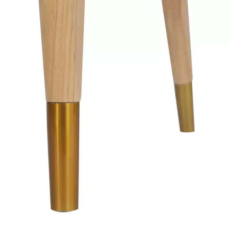 Chaise de salle à manger ou d'appoint Emma et Oliver Cane Rattan avec structure en bois massif, dossier tissé et assise coussinée