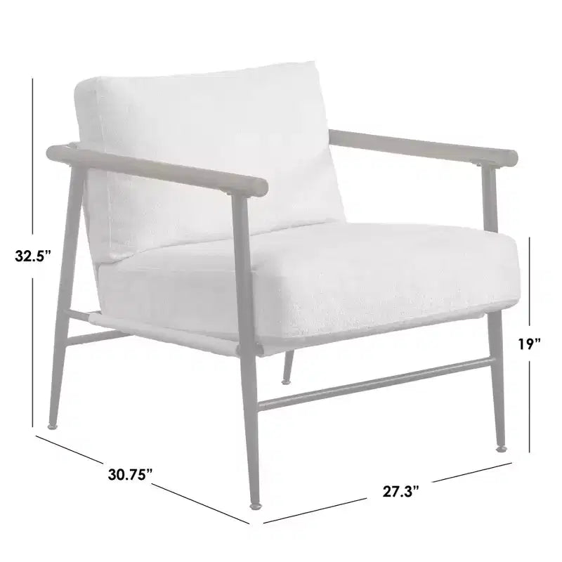 Lifestorey Demi Mid Century Modern Accent Chair