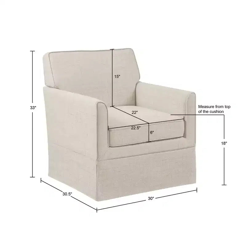510 Design Paula Slipcover Accent Armchair