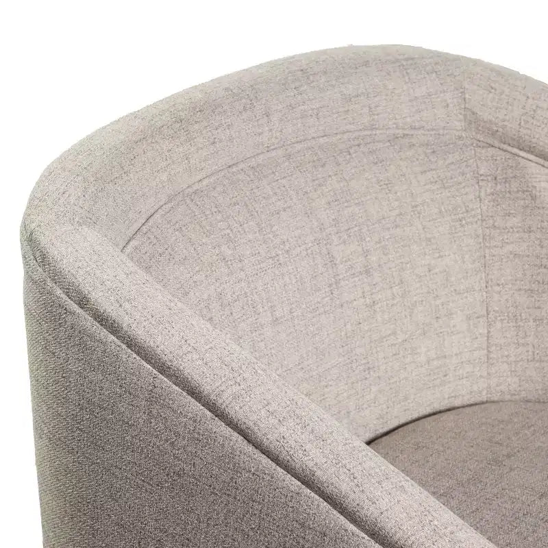 Fauteuil à dossier en tonneau commercial de style club Flash Furniture Dean avec base pivotante en métal à 360 degrés et accoudoirs inclinés