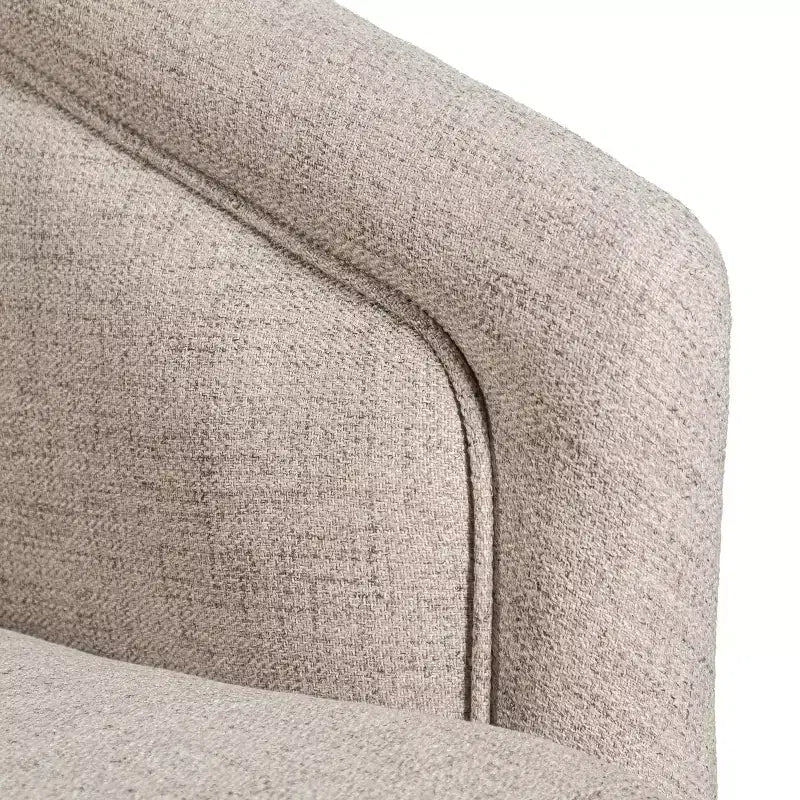 Fauteuil à dossier en tonneau commercial de style club Flash Furniture Dean avec base pivotante en métal à 360 degrés et accoudoirs inclinés