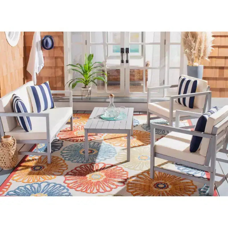 Montez Ensemble de Patio 4 Pièces - Intérieur/Extérieur - PAT7030 - Safavieh