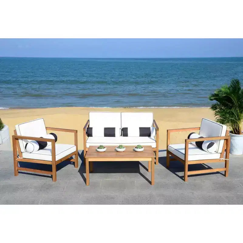 Montez Ensemble de Patio 4 Pièces - Intérieur/Extérieur - PAT7030 - Safavieh