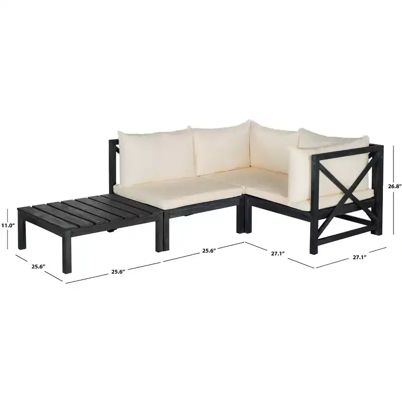 Ensemble de canapés de patio modulaires Lynwood - Intérieur/Extérieur - PAT6713 - Safavieh