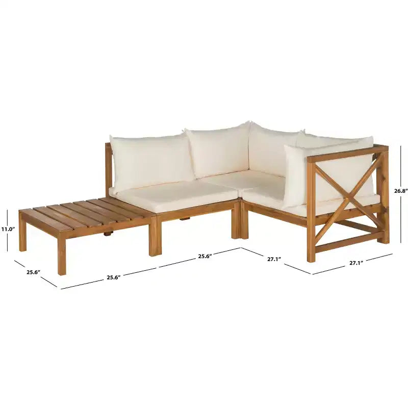 Ensemble de canapés de patio modulaires Lynwood - Intérieur/Extérieur - PAT6713 - Safavieh