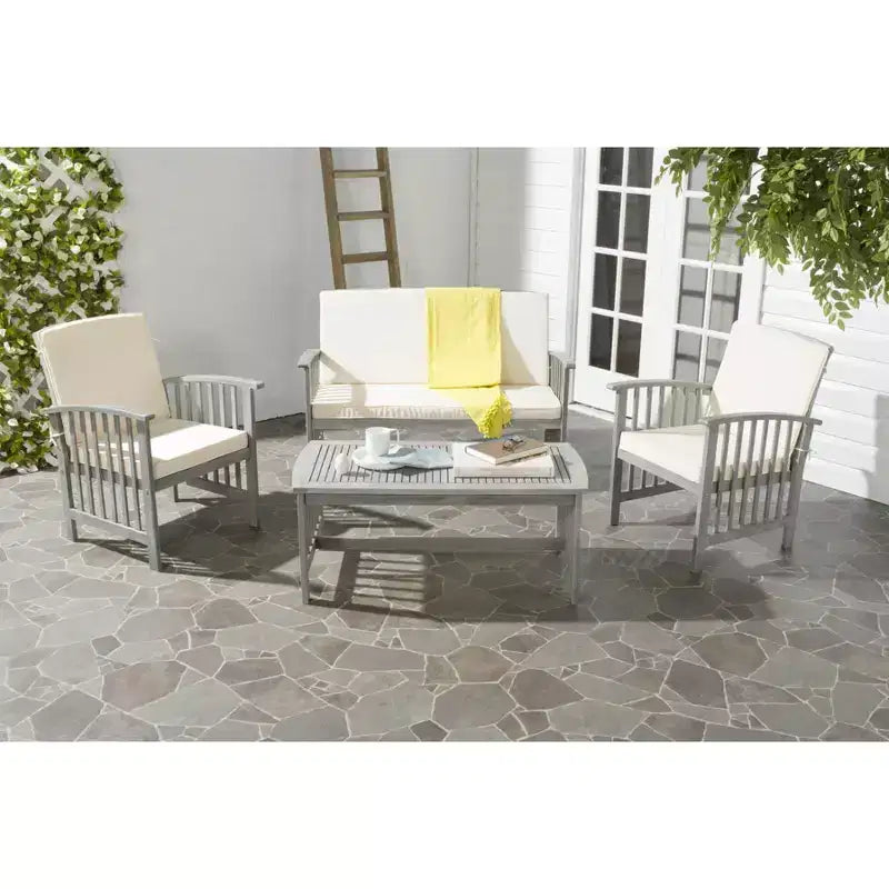 Ensemble de 4 meubles de patio Rocklin - Intérieur/Extérieur - PAT7007 - Safavieh
