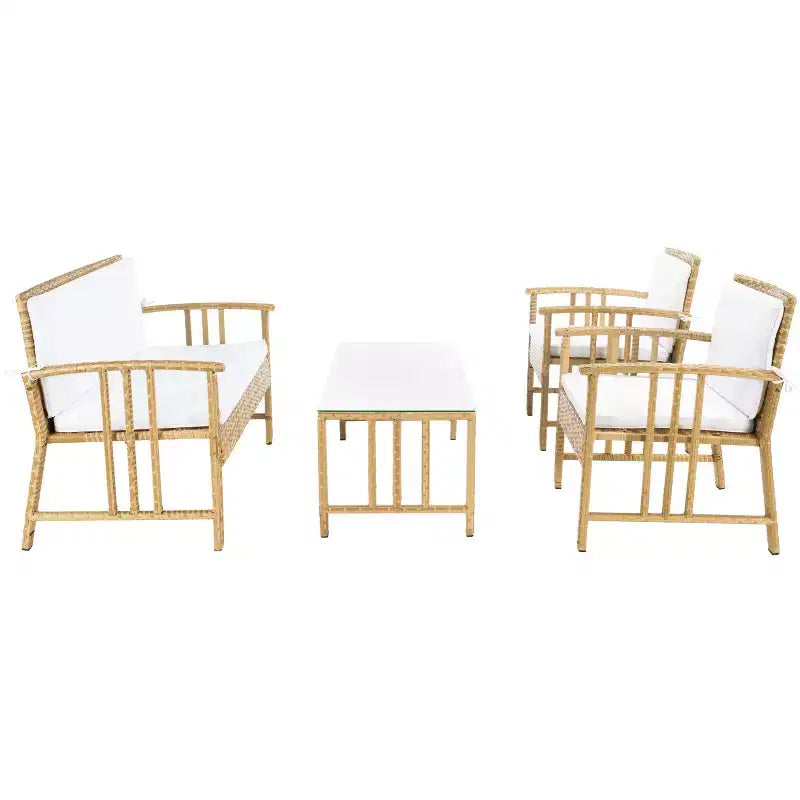 Ensemble de salon Reslor 4 pièces - Intérieur/Extérieur - PAT7713 - Safavieh