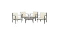 Colfax 5 Piece Patio Coffee Seating Set - Indoor/Outdoor - PAT6719 - Safavieh