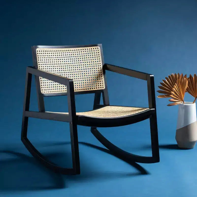 Perth Rattan Rocking Chair - SFV4103 - Safavieh Couture