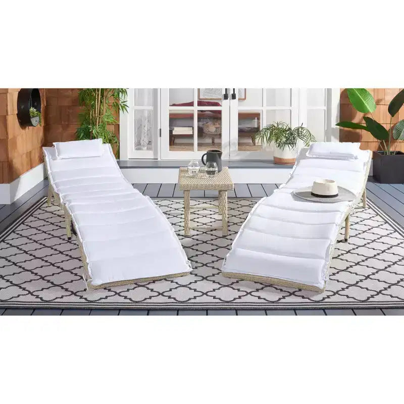 Ensemble de 3 chaises longues Carew - Intérieur/Extérieur - PAT7720 - Safavieh