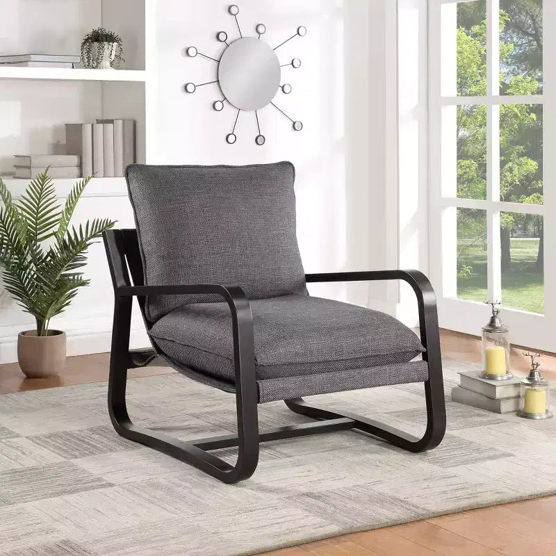Comfort Pointe Barcelona Sling Chair Fabric with Metal Frame
