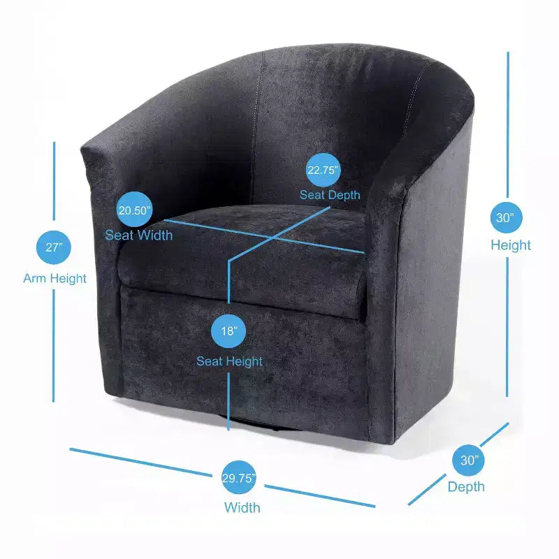 Comfort Pointe Elizabeth Swivel Accent Chair