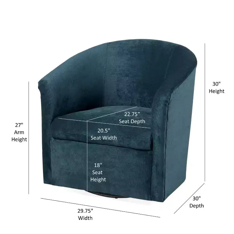 Comfort Pointe Elizabeth Swivel Accent Chair