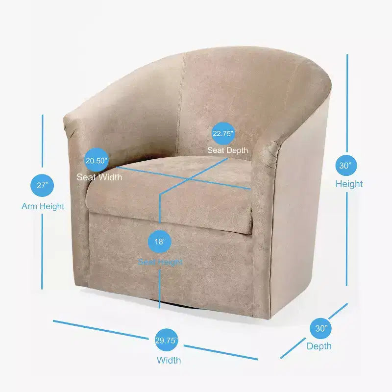 Comfort Pointe Elizabeth Swivel Accent Chair