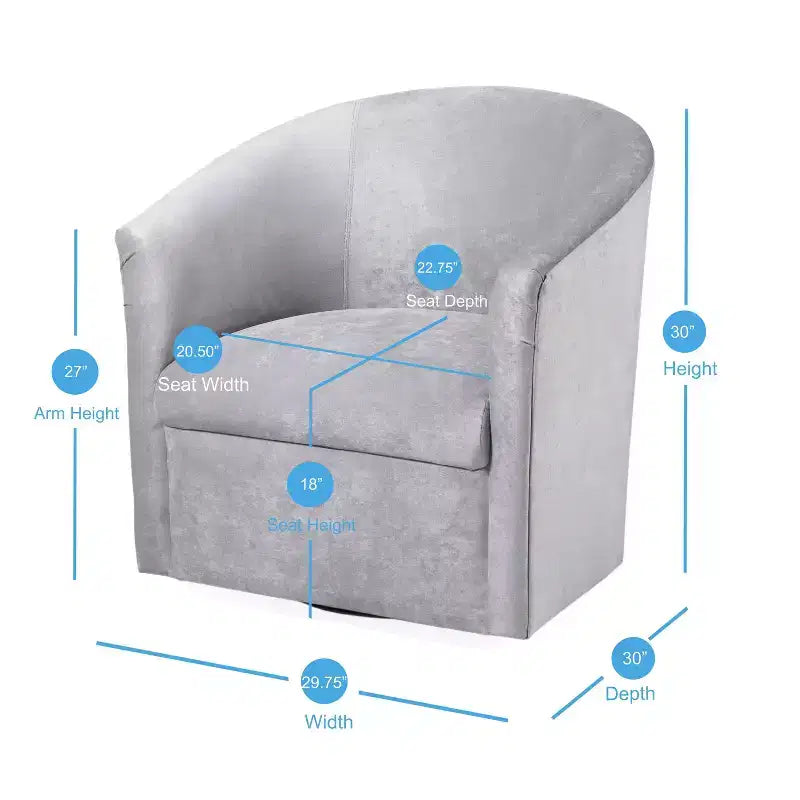 Comfort Pointe Elizabeth Swivel Accent Chair
