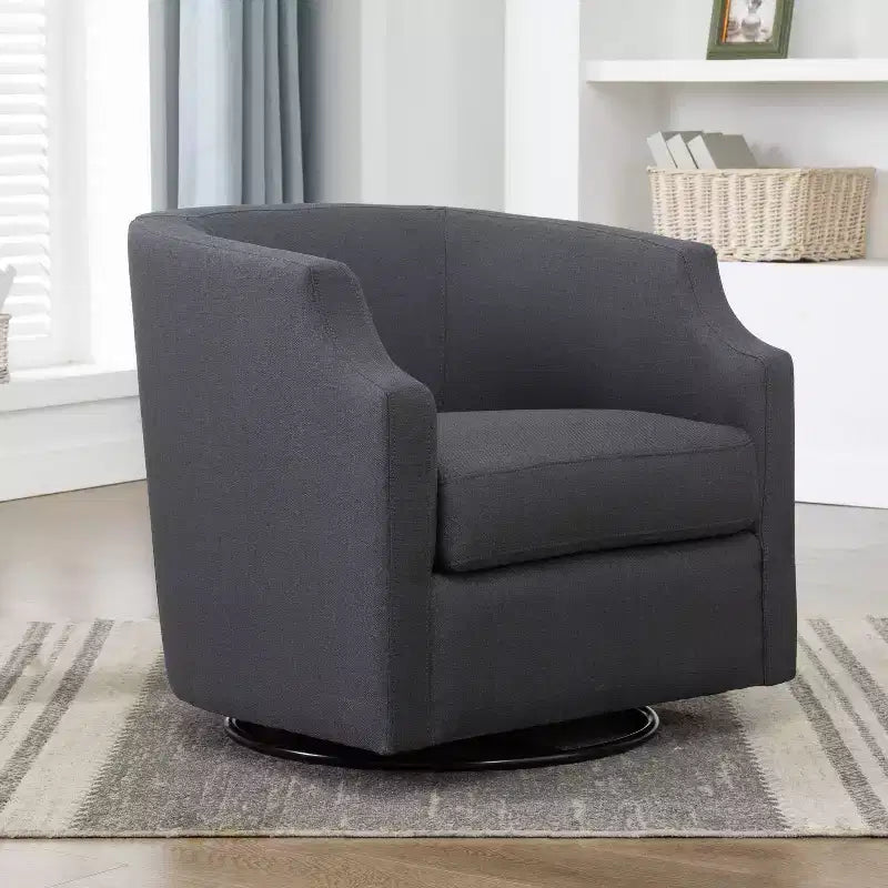 Comfort Pointe Infinity Swivel Glider Barrel Accent Chair