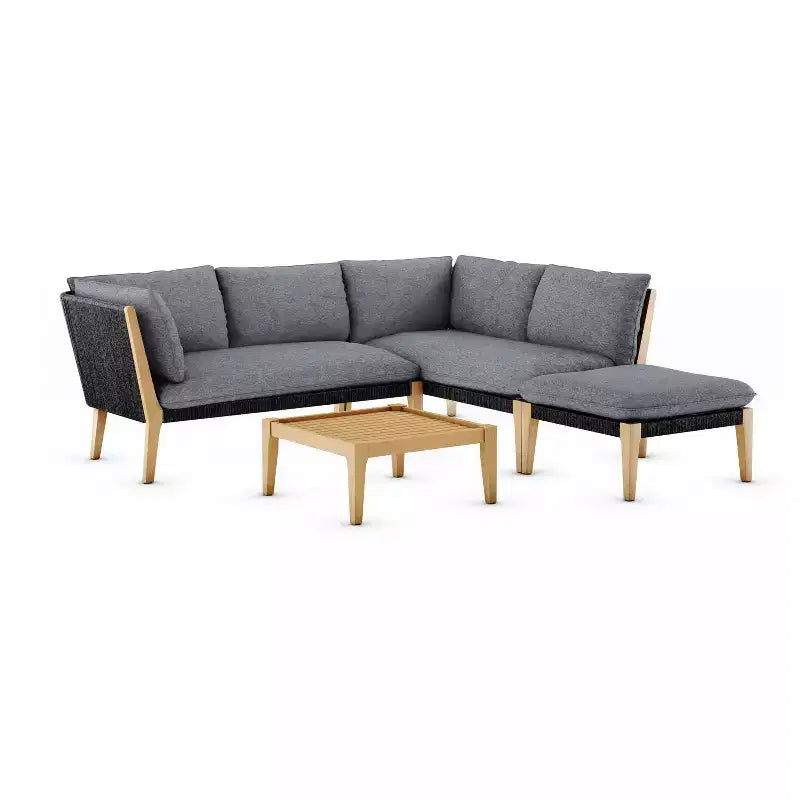 Amazonia 4pc Malibu Outdoor Patio Conversation Set