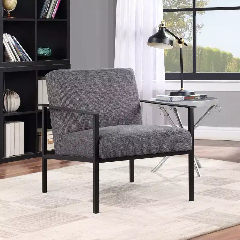 Comfort Pointe Milano Stationary Metal Accent Chair