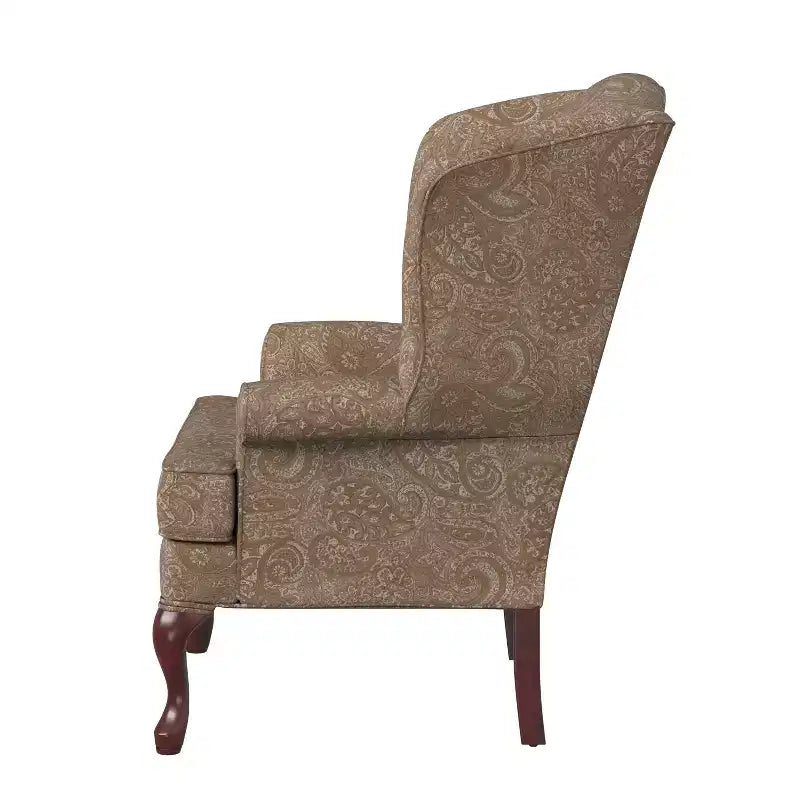 Fauteuil d'appoint traditionnel à oreilles Comfort Pointe Paisley
