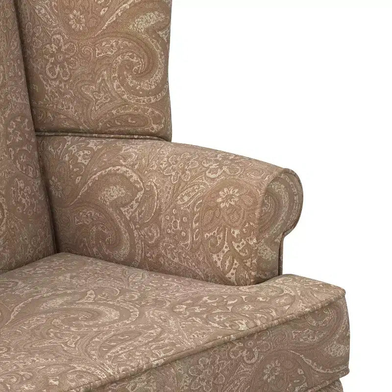 Fauteuil d'appoint traditionnel à oreilles Comfort Pointe Paisley