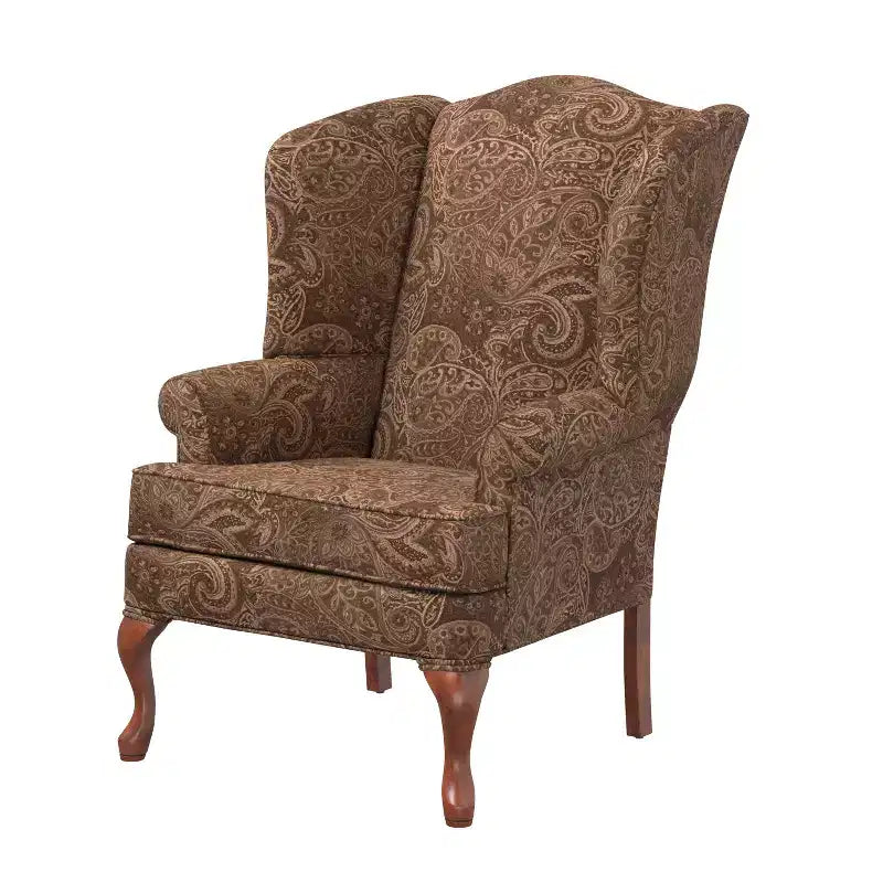 Fauteuil d'appoint traditionnel à oreilles Comfort Pointe Paisley