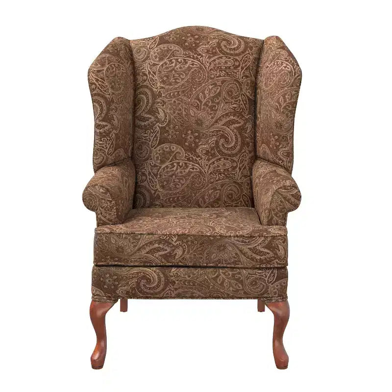 Fauteuil d'appoint traditionnel à oreilles Comfort Pointe Paisley