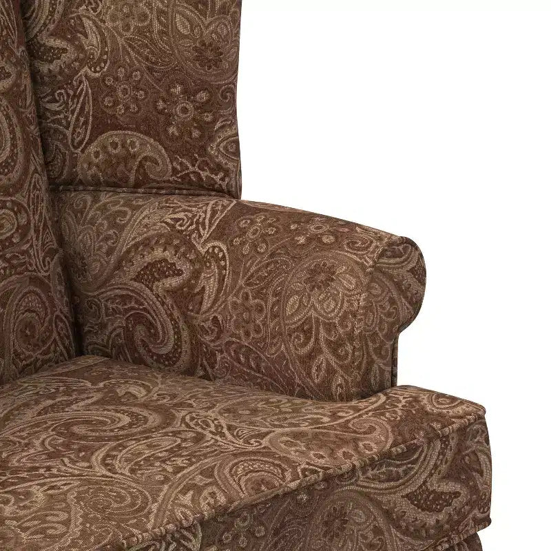 Fauteuil d'appoint traditionnel à oreilles Comfort Pointe Paisley