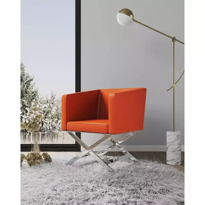 Lot de 2 chaises d'appoint de salon en similicuir Hollywood - Manhattan Comfort