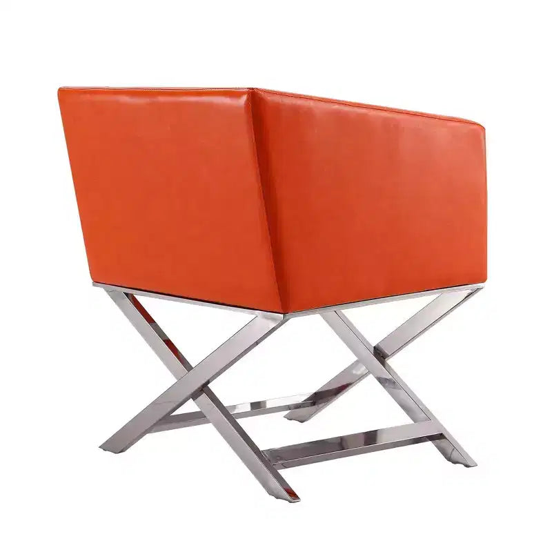 Lot de 2 chaises d'appoint de salon en similicuir Hollywood - Manhattan Comfort