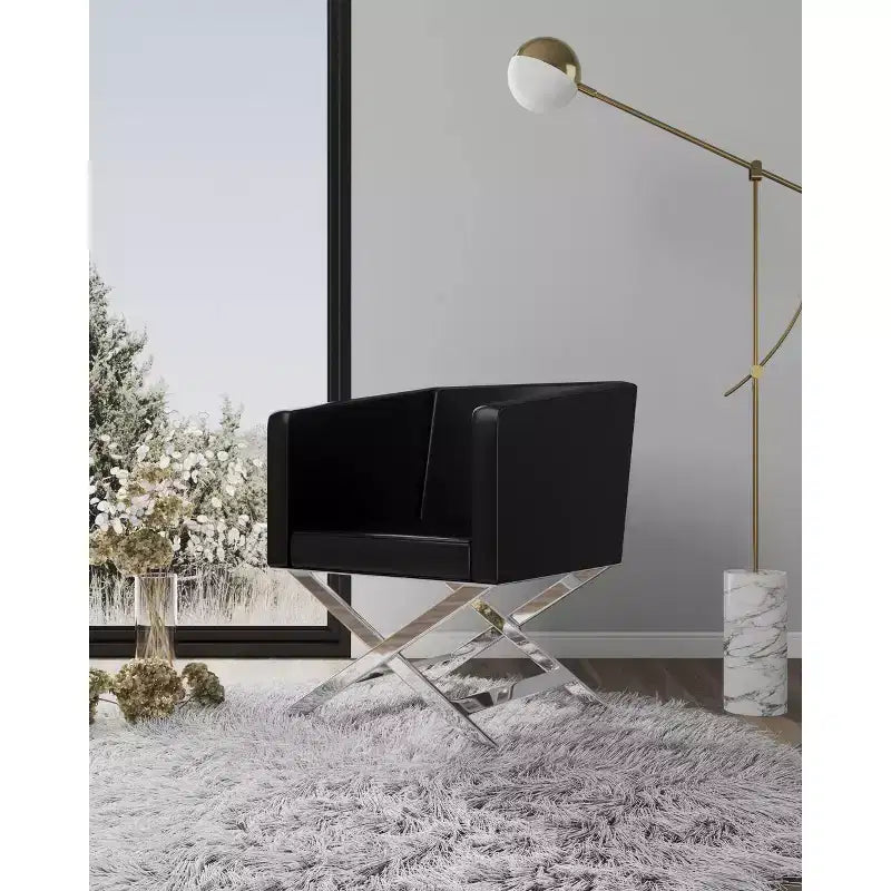 Lot de 2 chaises d'appoint de salon en similicuir Hollywood - Manhattan Comfort