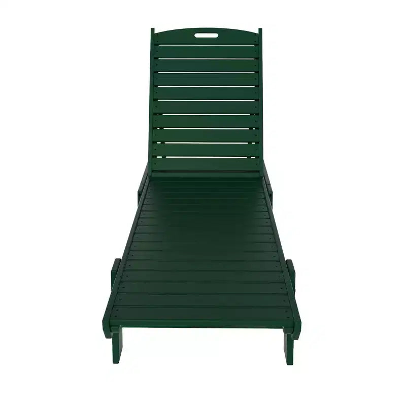 WestinTrends Ensemble de 2 chaises longues de patio en polythène avec table d'appoint