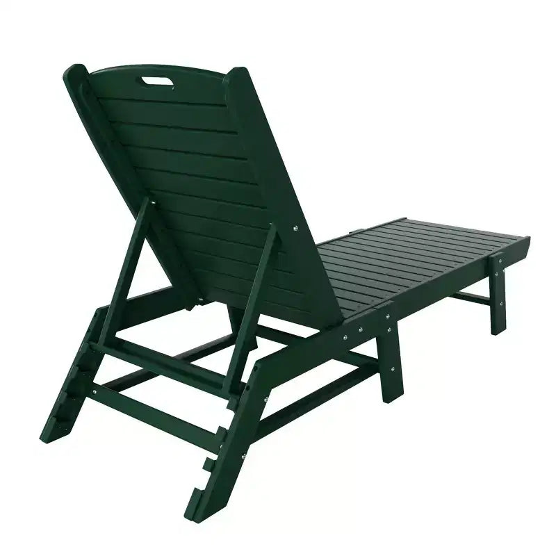 WestinTrends Ensemble de 2 chaises longues de patio en polythène avec table d'appoint