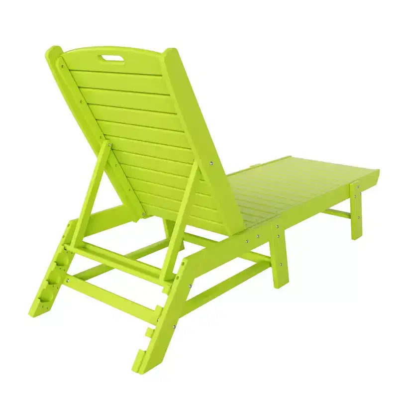WestinTrends Ensemble de 2 chaises longues de patio en polythène avec table d'appoint