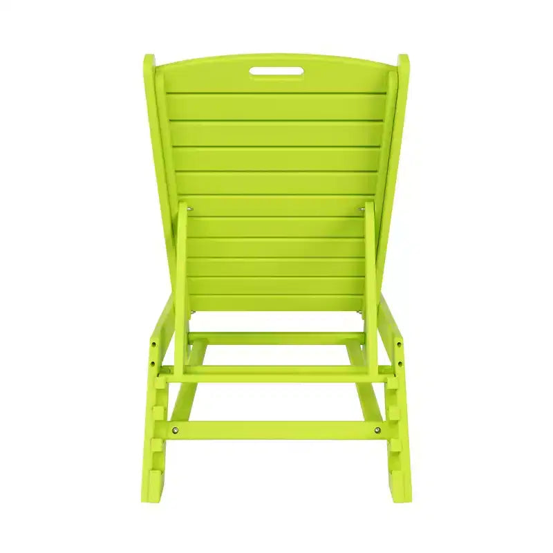 WestinTrends Ensemble de 2 chaises longues de patio en polythène avec table d'appoint