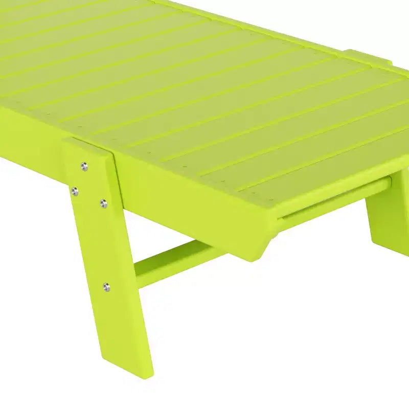 WestinTrends Ensemble de 2 chaises longues de patio en polythène avec table d'appoint
