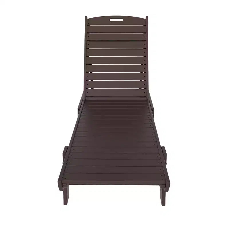 WestinTrends Ensemble de 3 pièces : chaise longue d'extérieur en polyéthylène avec table d'appoint