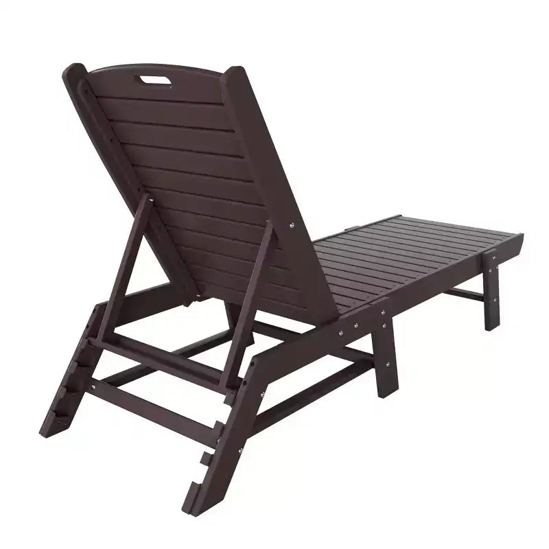 WestinTrends Ensemble de 3 pièces : chaise longue d'extérieur en polyéthylène avec table d'appoint