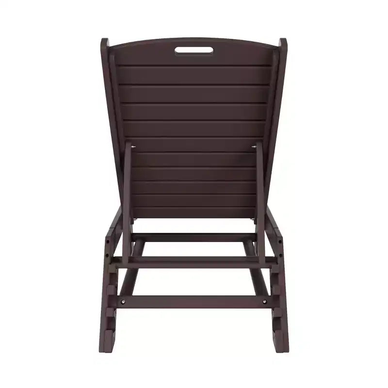 WestinTrends Ensemble de 3 pièces : chaise longue d'extérieur en polyéthylène avec table d'appoint