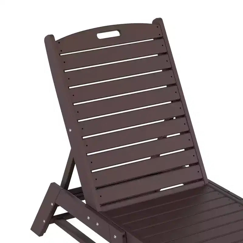 WestinTrends Ensemble de 3 pièces : chaise longue d'extérieur en polyéthylène avec table d'appoint
