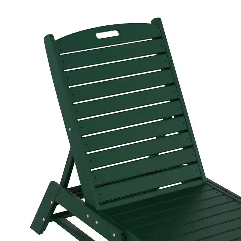 WestinTrends Ensemble de 3 pièces : chaise longue d'extérieur en polyéthylène avec table d'appoint
