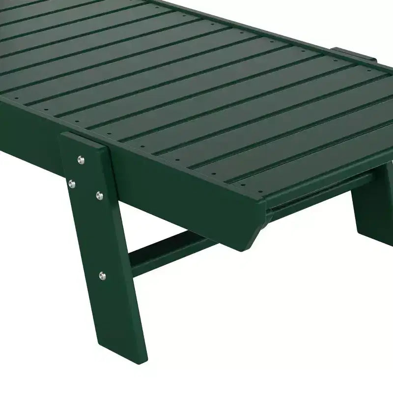 WestinTrends Ensemble de 3 pièces : chaise longue d'extérieur en polyéthylène avec table d'appoint