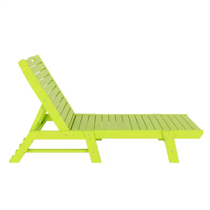 WestinTrends Ensemble de 3 pièces : chaise longue d'extérieur en polyéthylène avec table d'appoint