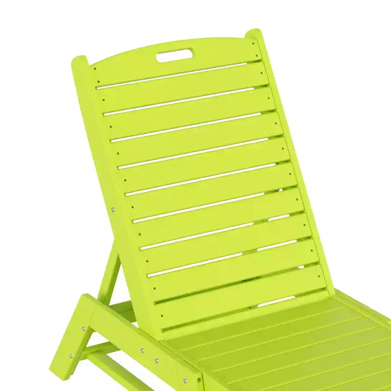 WestinTrends Ensemble de 3 pièces : chaise longue d'extérieur en polyéthylène avec table d'appoint