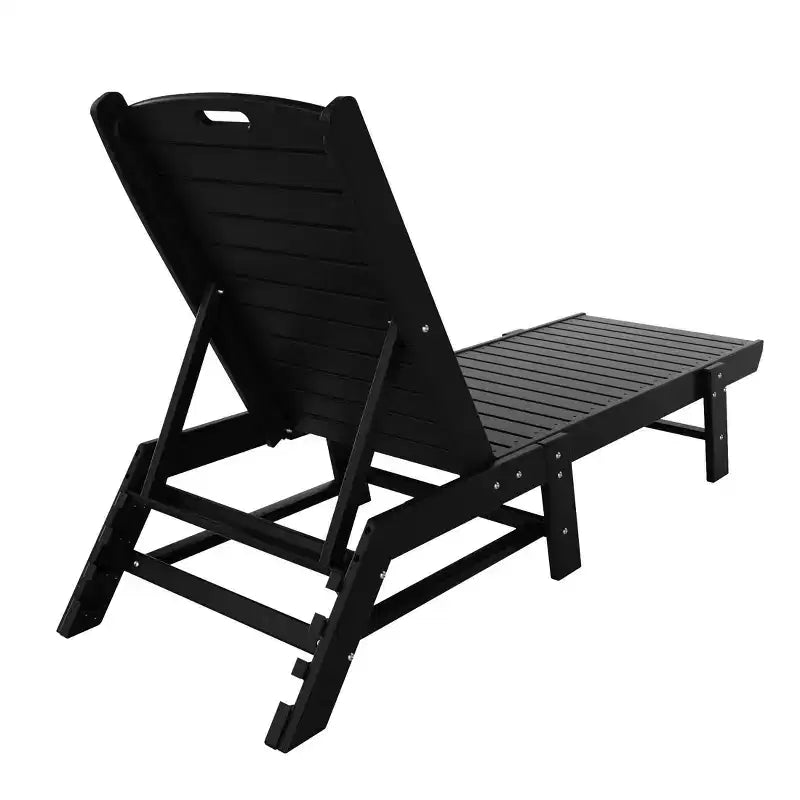 WestinTrends Ensemble de 3 pièces : chaise longue d'extérieur en polyéthylène avec table d'appoint