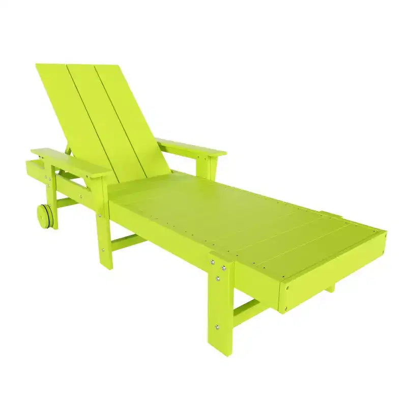 Ensemble de chaises longues inclinables modernes WestinTrends Ashore en polyéthylène avec table d'appoint